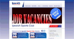 Desktop Screenshot of ipswichsportsclub.co.uk