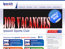 Tablet Screenshot of ipswichsportsclub.co.uk